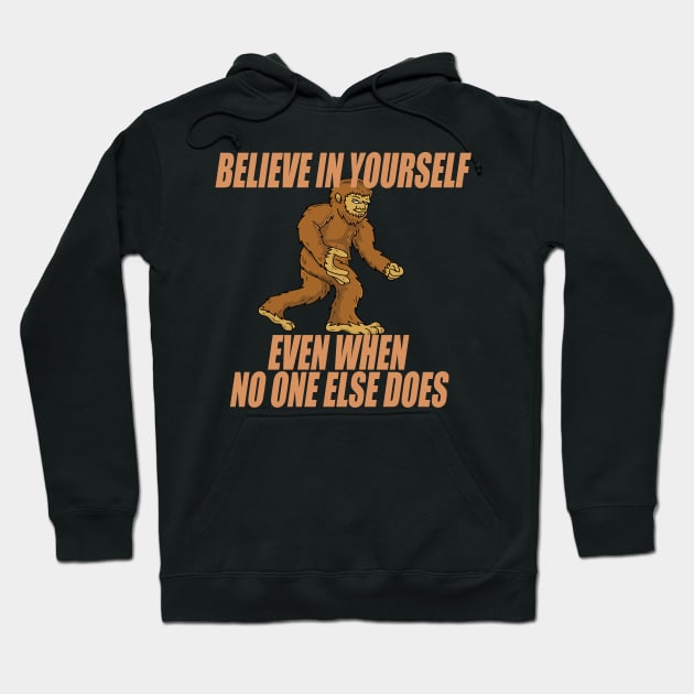 Bigfoot and Sasquatch Believer Hoodie by DHdesignerPublic